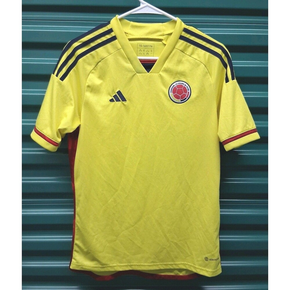Adidas Federacion Colombiana De Futbol Size XL Youth Boys Soccer Shirt Jersey